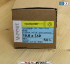 50 Stück 10 x 340 mm Vi-PORT® Tellerkopfschrauben TX40 EU-Zulassung
