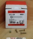 500 Stück Holzbauschrauben Rapid Torx TX 20 4,5 x 25 mm VG