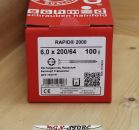 100 Stück Holzbauschrauben Rapid Torx TX 30 6,0 x 200 mm