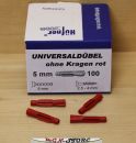 100 Stück Hüfner Universaldübel ohne Kragen 5 x 29 mm