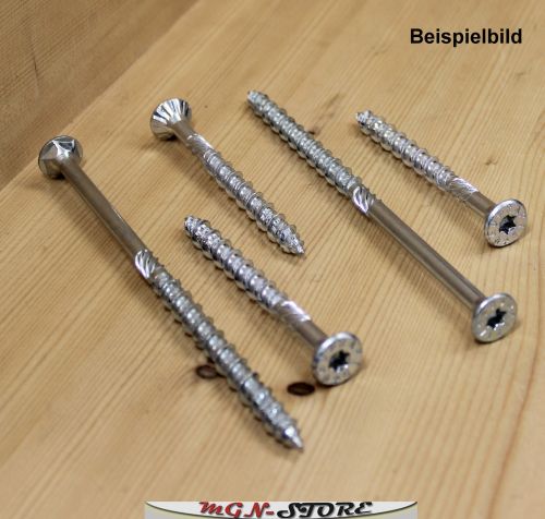 50 Stück 10 x 440 mm Rapid Komprex® Holzbauschrauben Senkkopf TX40 hell verzinkt