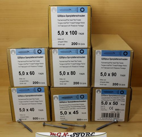 Vi-PORT® Spanplattenschrauben Torx mit Fräsrippen / Teilgewinde