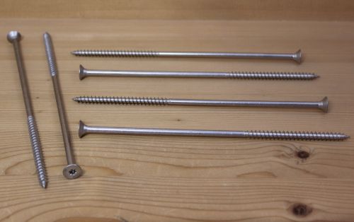 25 Stück V2A Spanplattenschrauben 6,0 x 180 mm TG  TX 25